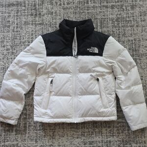 The North Face Kids' Puffer Jacket in Black and White